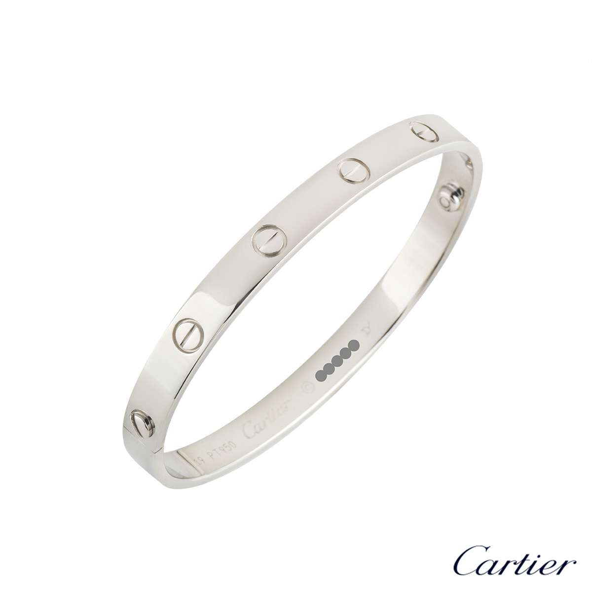 CARTIER LOVE Bracelet 18K Rose Gold 6.1 MM Full Set COA Boxes SZ 17 | QD  Jewelry